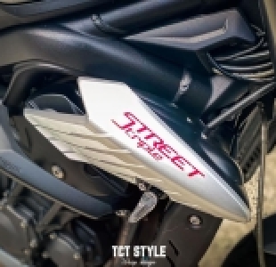 TRIUMPH STREET TRIPLE - DÁN ĐỔI MÀU BẠC