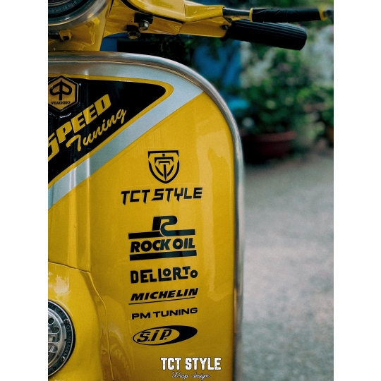 VESPA RALLY - TEM THIẾT KỂ