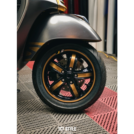 VESPA - PHỐI ĐEN VÀNG ĐỒNG