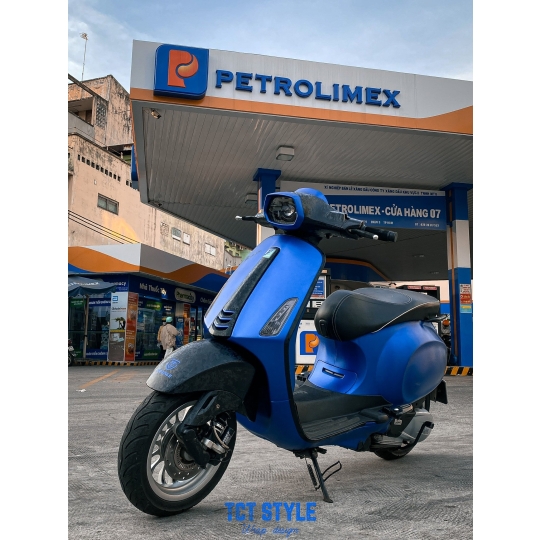 VESPA - XANH DƯƠNG PHỐI ĐEN